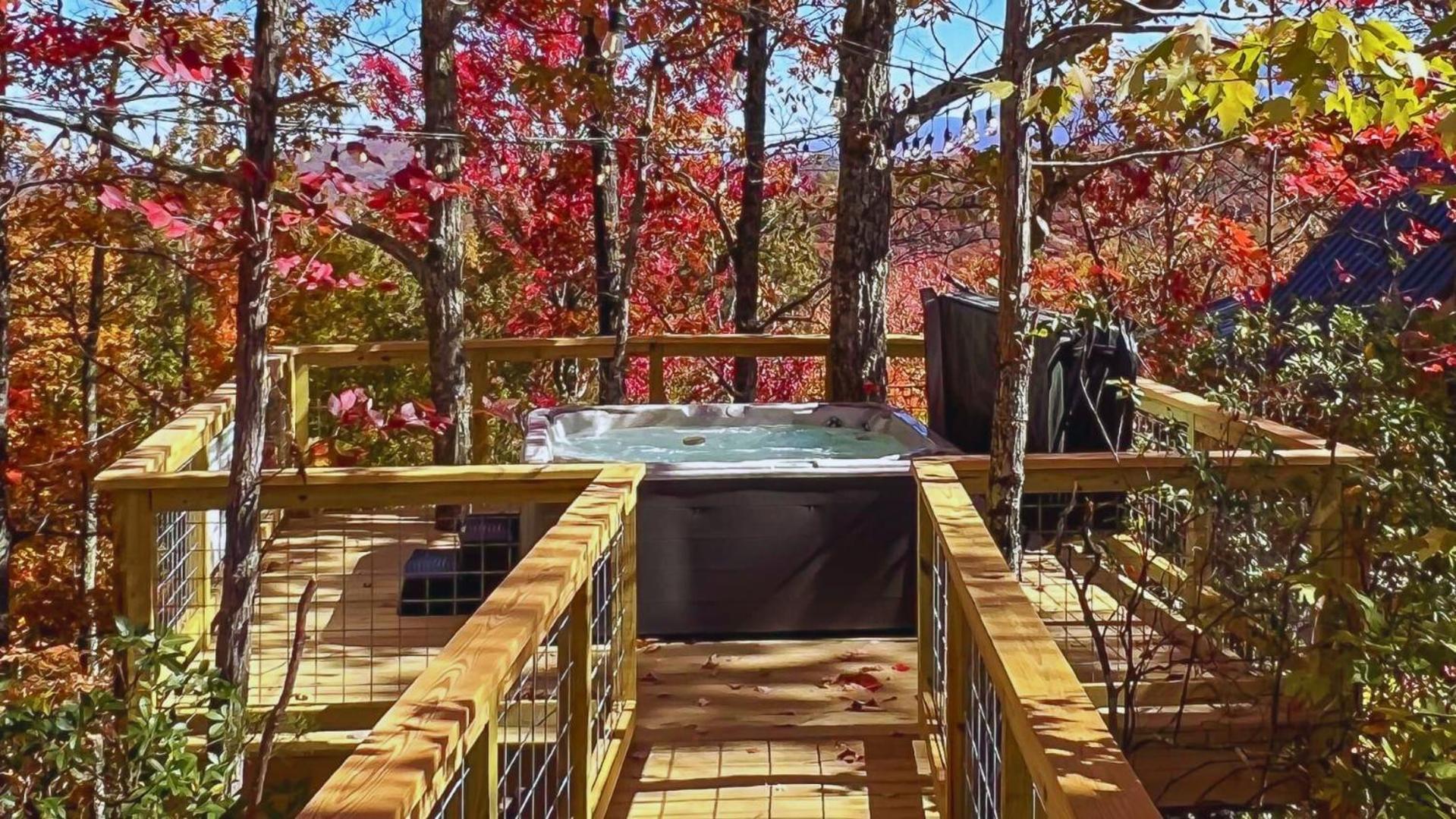 The Blackjack Oak In Treehouse Grove At Norton Creek Gatlinburg Esterno foto